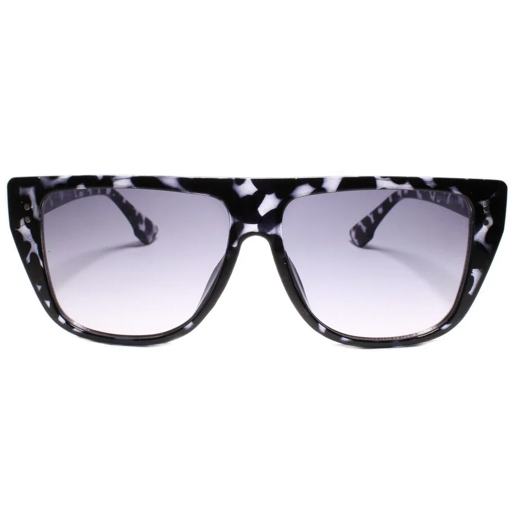 Classic Retro Hip Hop Rapper Style 80s 90s Sunglasses Large Black Tortoise Frame